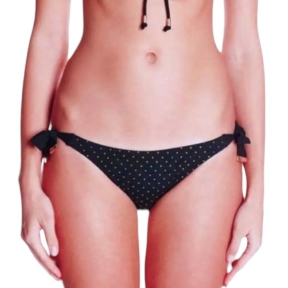 $210 Kensie Celebrity Sparkle Bikini Bottoms XSmall Gold Studs BEST OF CRUISE - Picture 4 of 16